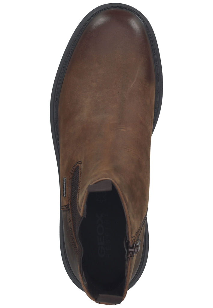 Geox Stiefelette Leder/Textil Taupe