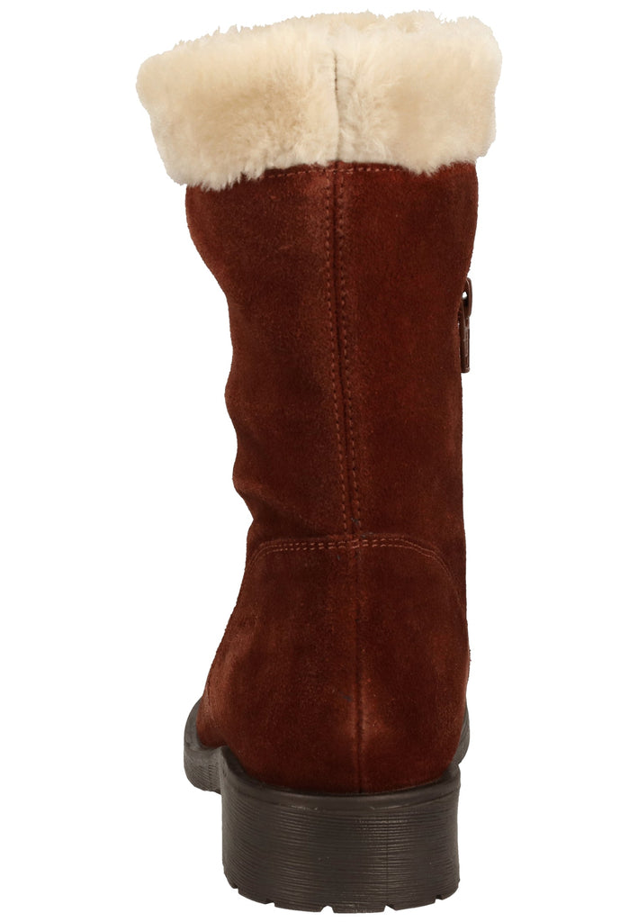 Geox Stiefelette Leder/Textil Weinrot Warmfutter