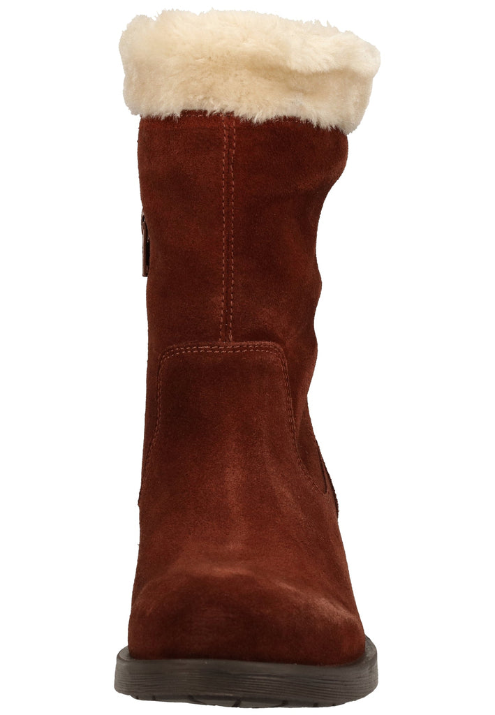 Geox Stiefelette Leder/Textil Weinrot Warmfutter