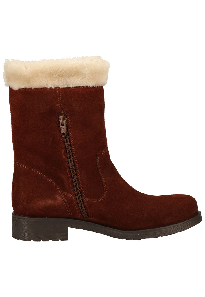 Geox Stiefelette Leder/Textil Weinrot Warmfutter