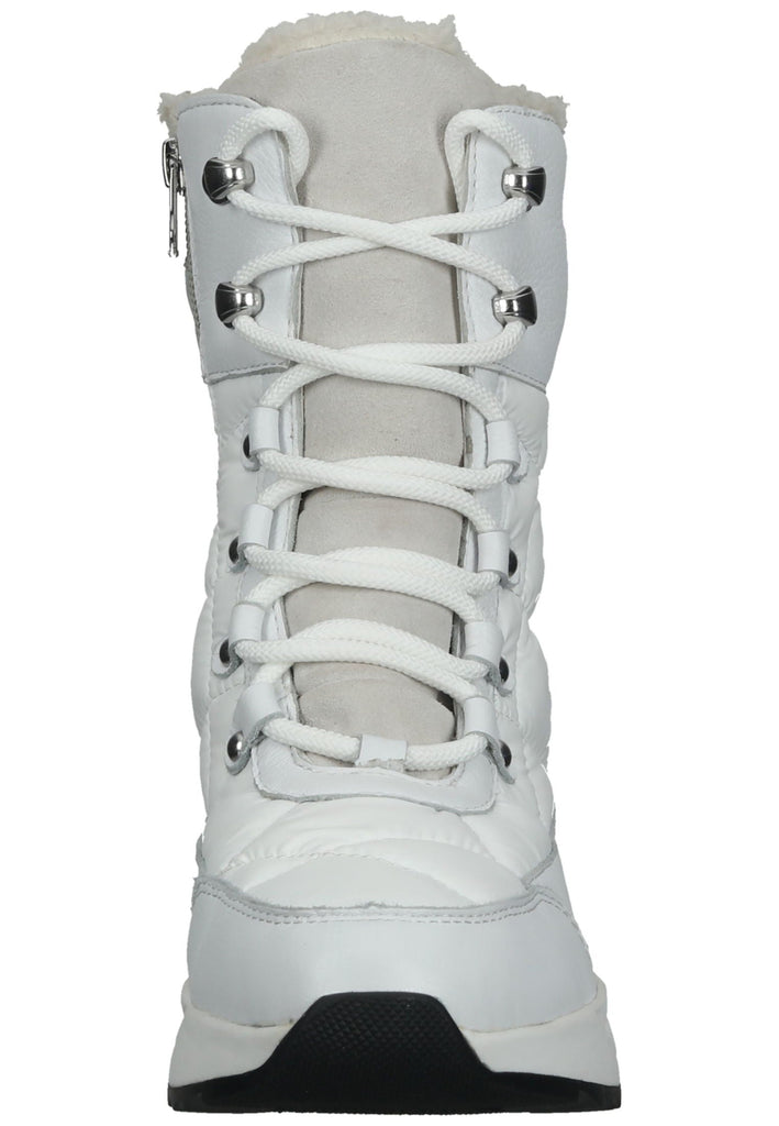 Geox Stiefelette Leder/Textil Weiß Warmfutter