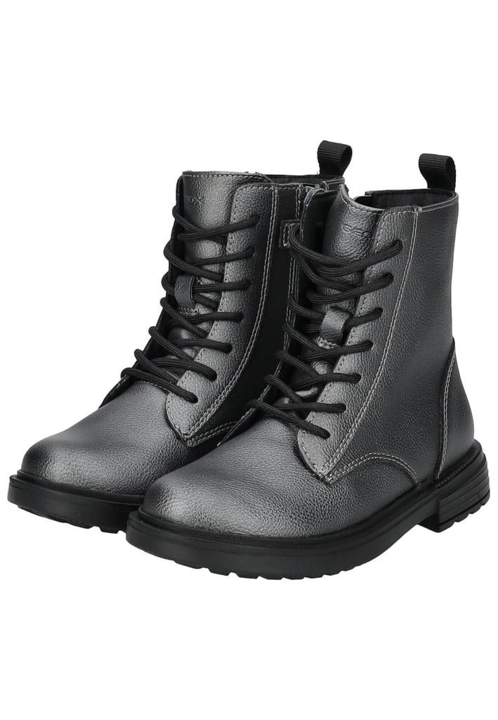 Geox Stiefelette Lederimitat Gunmetal