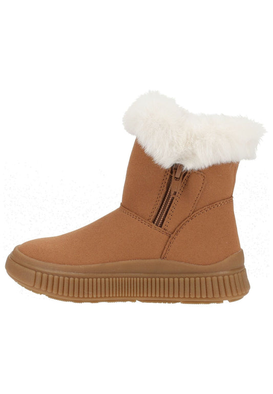 Geox Stiefelette Lederimitat Hellbraun Warmfutter
