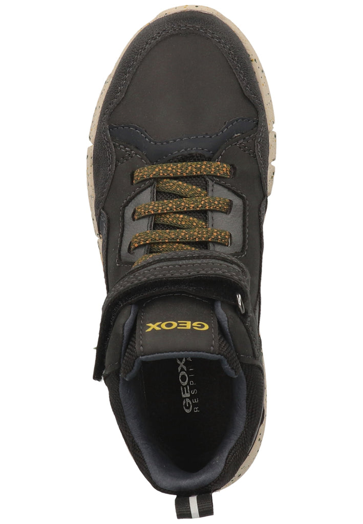 Geox Stiefelette Lederimitat/Mesh Schwarz Kombi