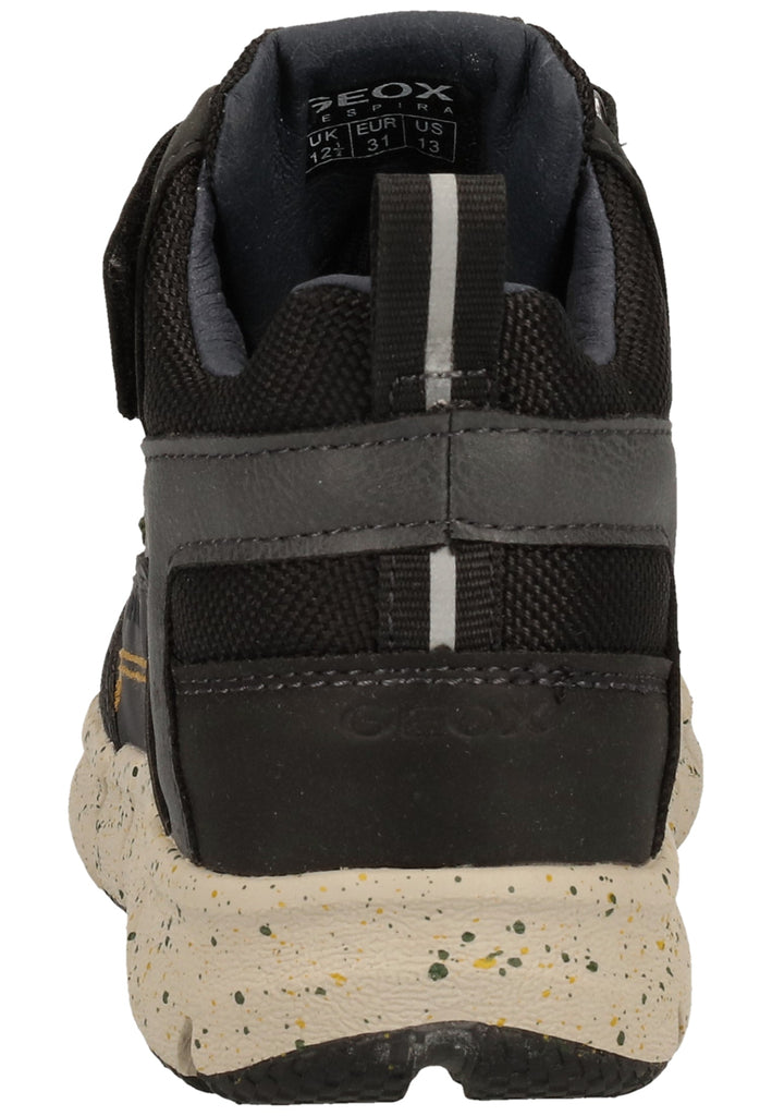 Geox Stiefelette Lederimitat/Mesh Schwarz Kombi