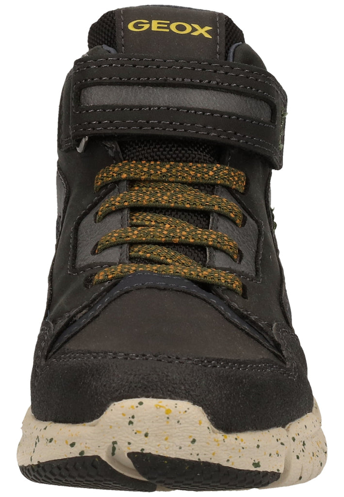 Geox Stiefelette Lederimitat/Mesh Schwarz Kombi