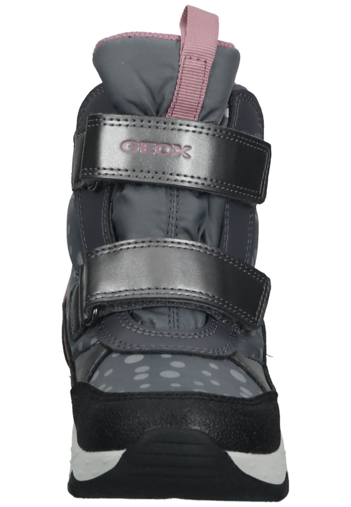 Geox Stiefelette Lederimitat/Nylon Grau/Pink