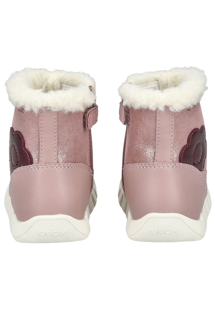 Geox Stiefelette Lederimitat Rose Warmfutter