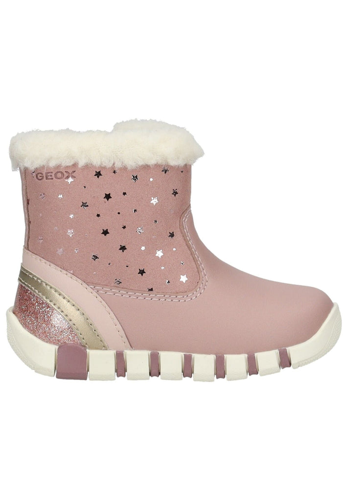 Geox Stiefelette Lederimitat Rose Warmfutter