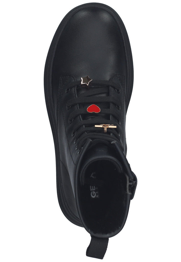 Geox Stiefelette Lederimitat Schwarz