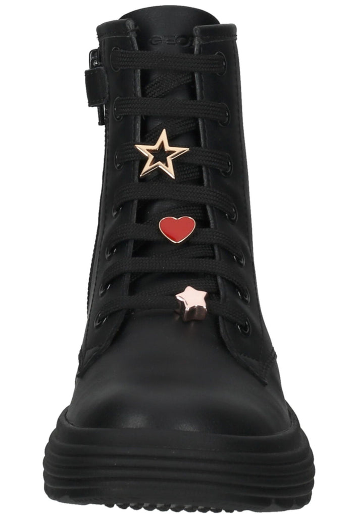 Geox Stiefelette Lederimitat Schwarz