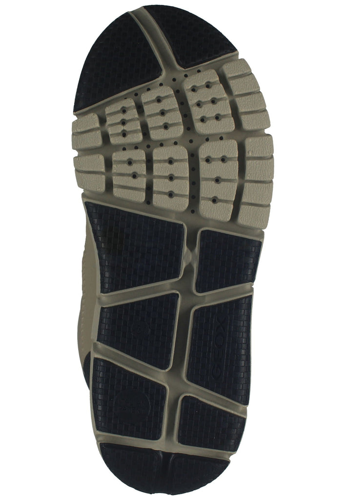 Geox Stiefelette Lederimitat/Textil Beige/Schwarz