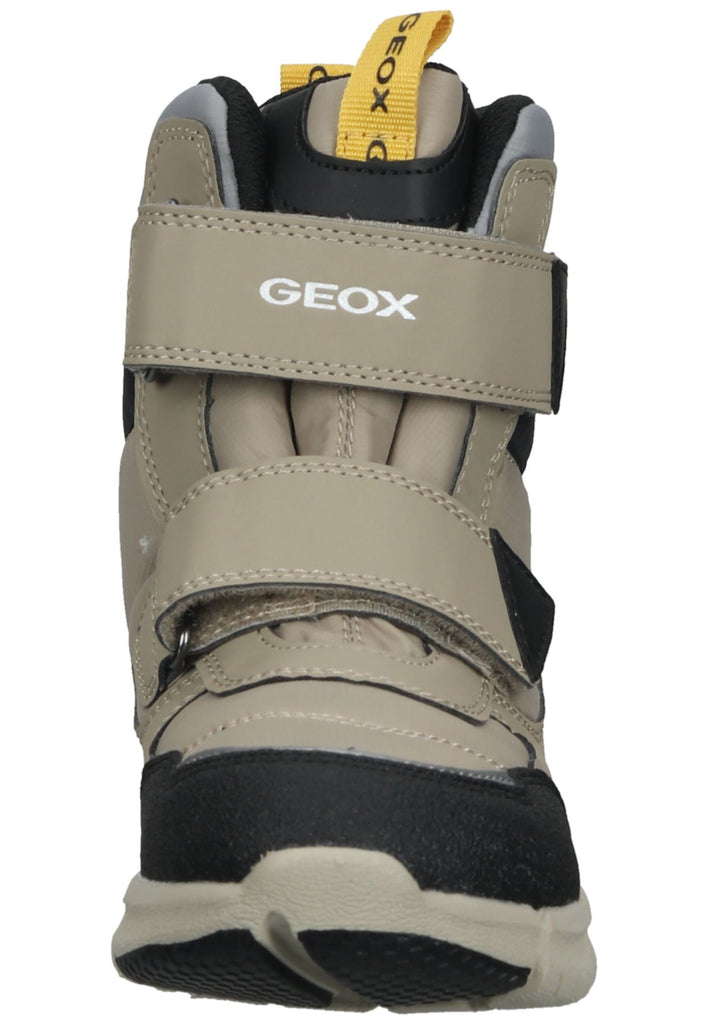 Geox Stiefelette Lederimitat/Textil Beige/Schwarz