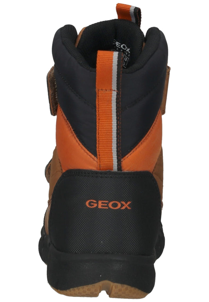Geox Stiefelette Lederimitat/Textil Braun/Schwarz