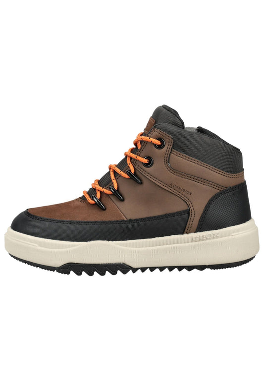 Geox Stiefelette Lederimitat/Textil Dunkelbraun