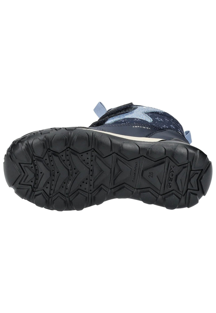 Geox Stiefelette Lederimitat/Textil Navy Warmfutter