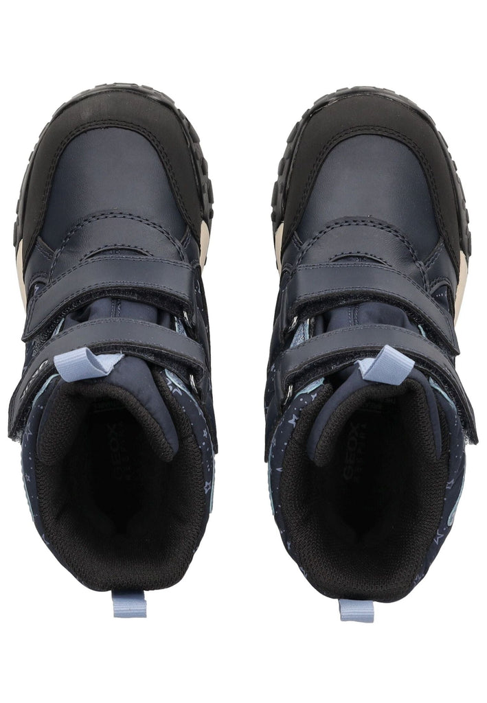 Geox Stiefelette Lederimitat/Textil Navy Warmfutter