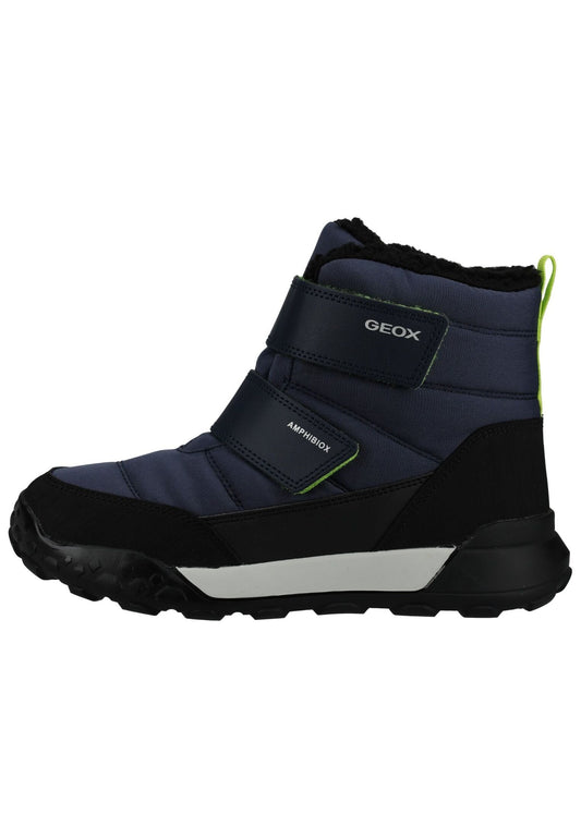 Geox Stiefelette Lederimitat/Textil Navy Warmfutter
