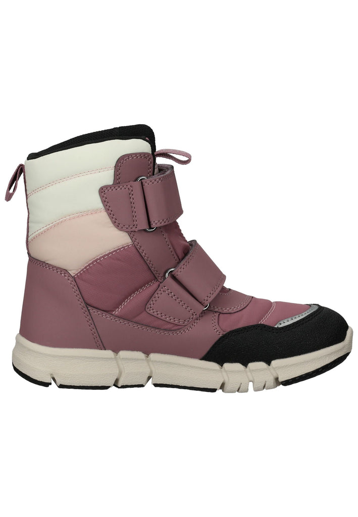 Geox Stiefelette Lederimitat/Textil Rose Warmfutter