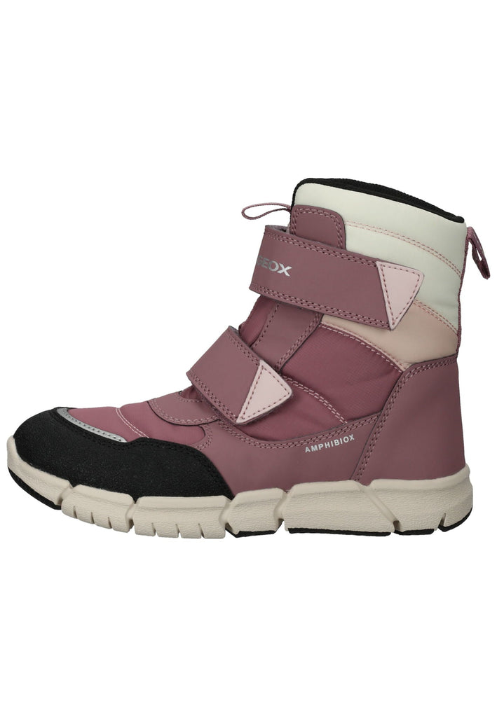 Geox Stiefelette Lederimitat/Textil Rose Warmfutter