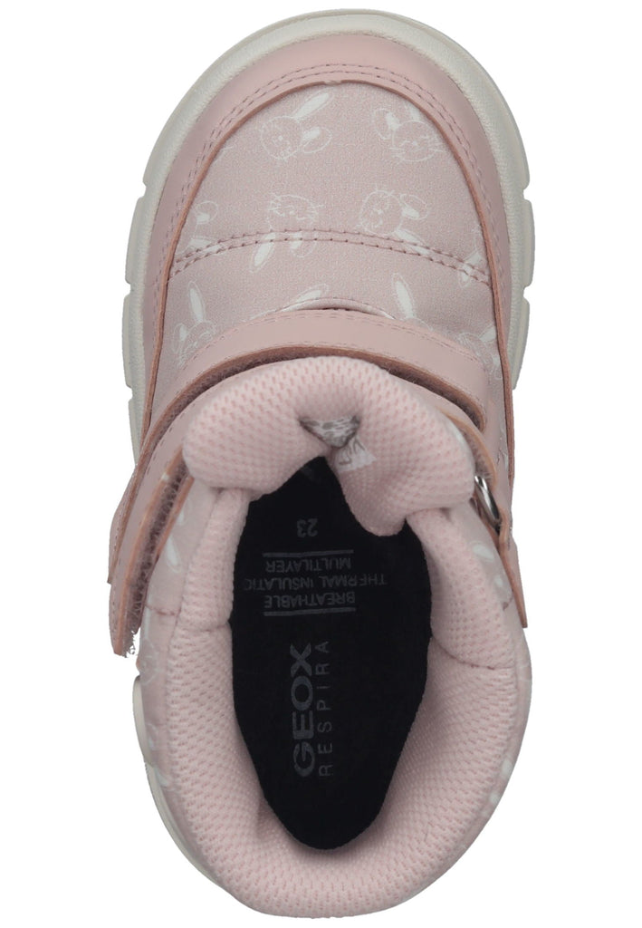 Geox Stiefelette Lederimitat/Textil Rose Warmfutter