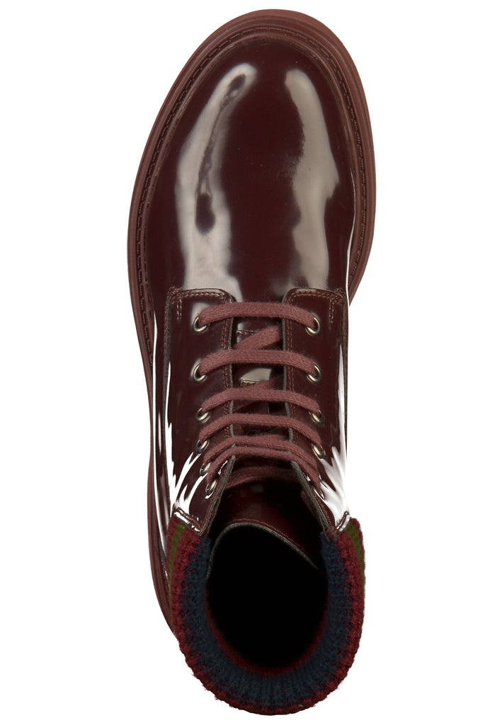 Geox Stiefelette Lederimitat/Textil Rot