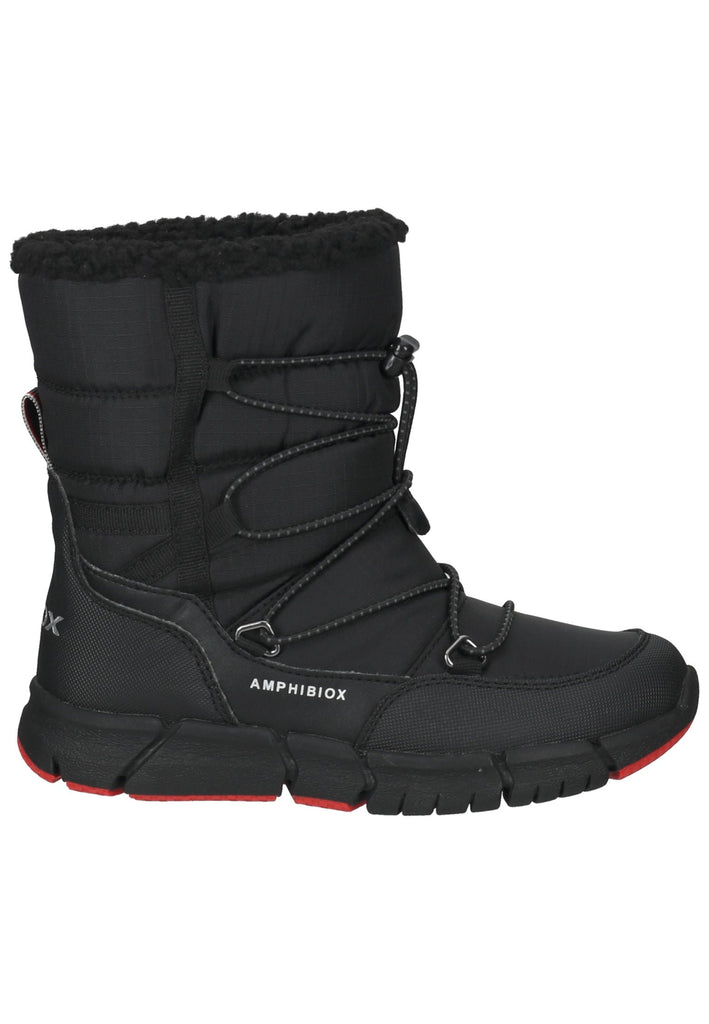 Geox Stiefelette Lederimitat/Textil Schwarz