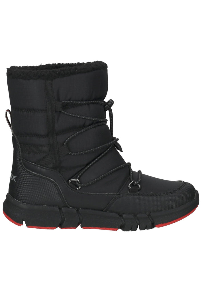 Geox Stiefelette Lederimitat/Textil Schwarz