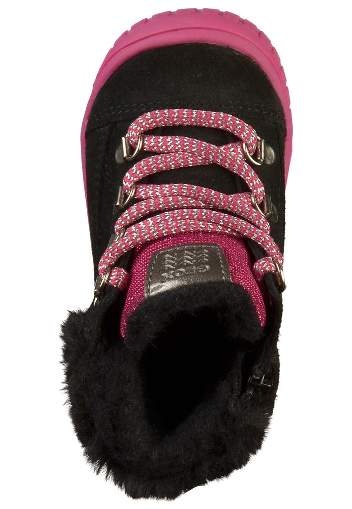 Geox Stiefelette Lederimitat/Textil Schwarz