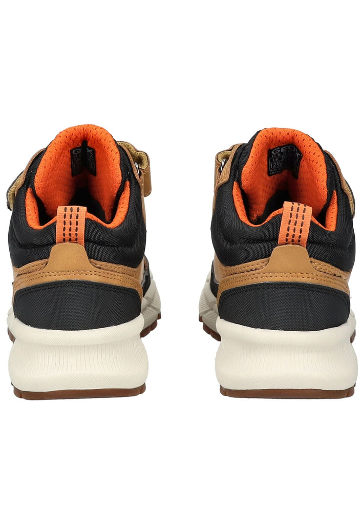 Geox Stiefelette Lederimitat/Textil Schwarz/Gelb