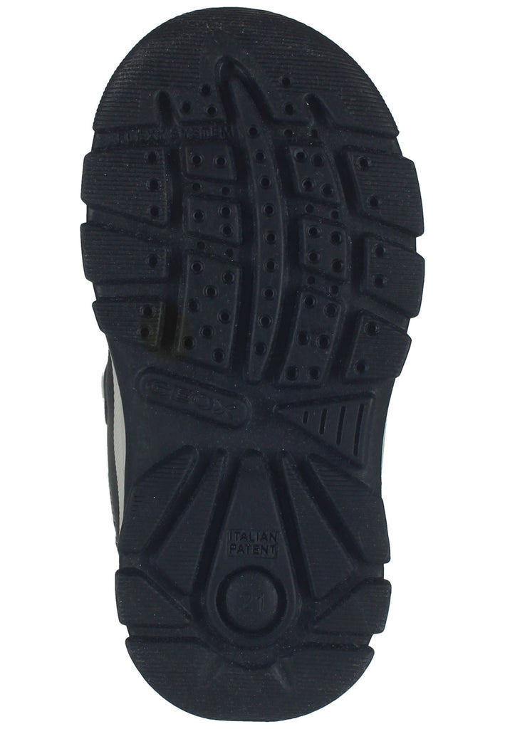 Geox Stiefelette Lederimitat/Textil Schwarz/Orange Warmfutter