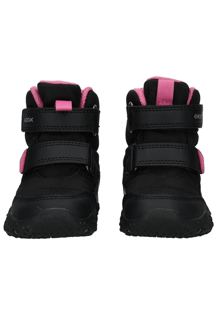 Geox Stiefelette Lederimitat/Textil Schwarz/Pink