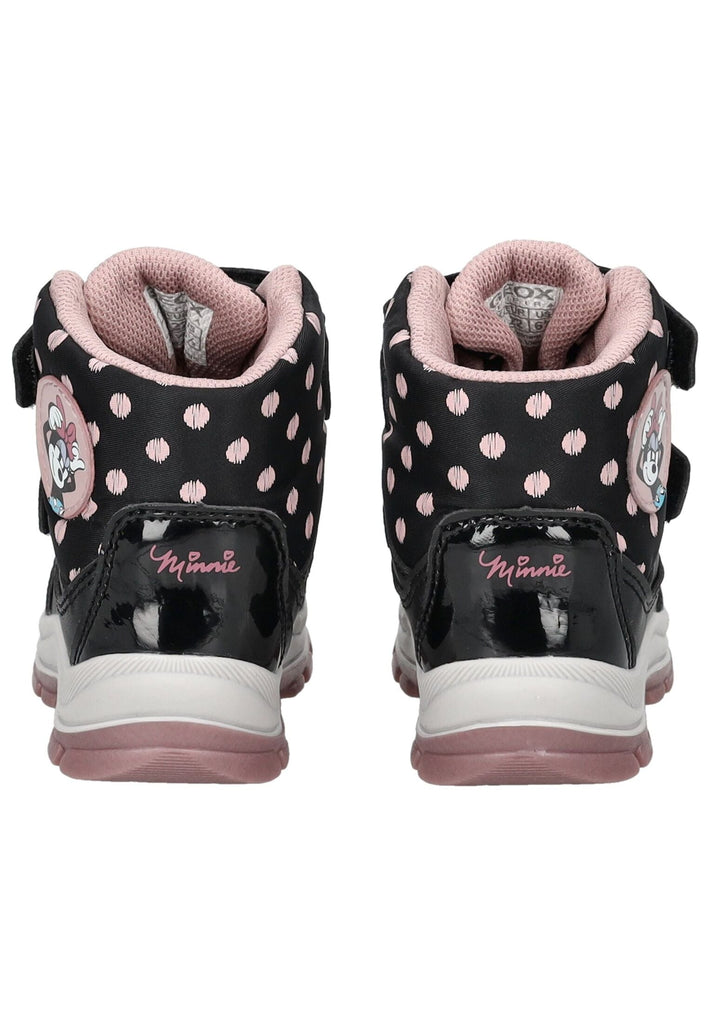 Geox Stiefelette Lederimitat/Textil Schwarz/Rosa Warmfutter