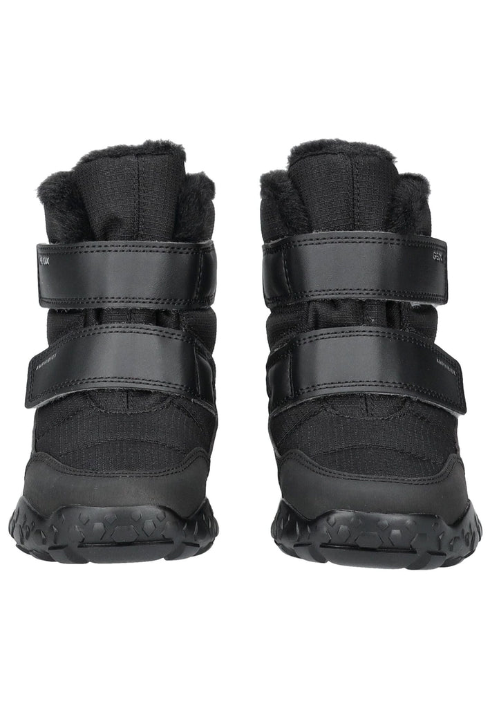 Geox Stiefelette Lederimitat/Textil Schwarz Warmfutter