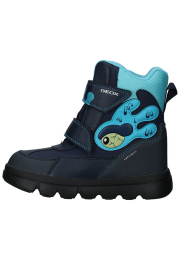 Geox Stiefelette Lederimitat/Textil Türkis/Navy