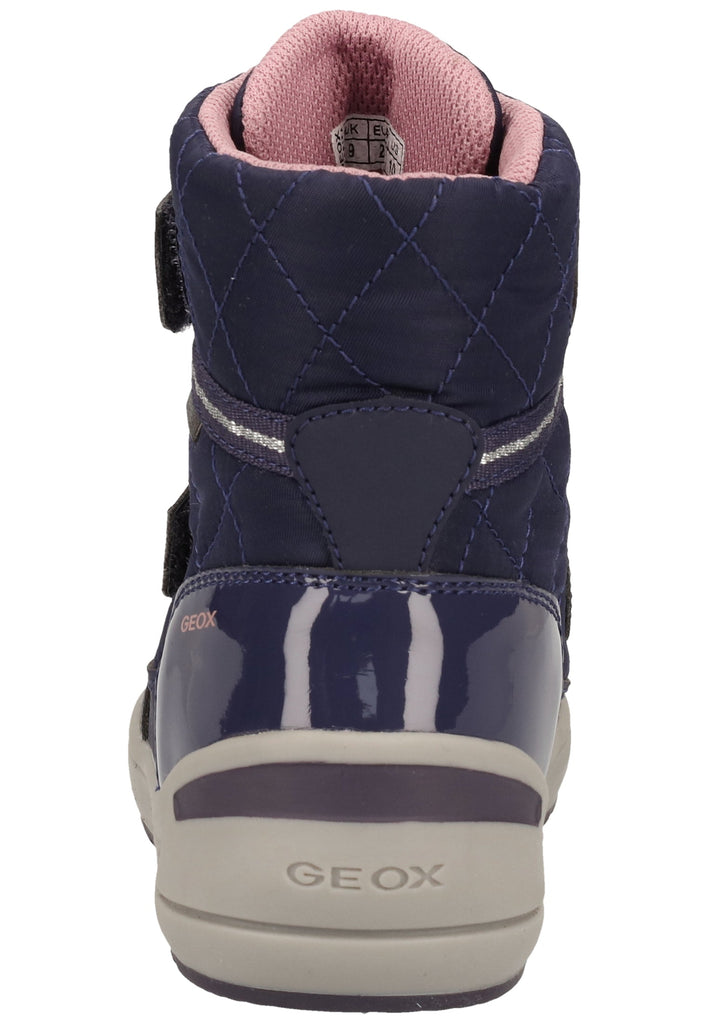 Geox Stiefelette Lederimitat Violett Warmfutter