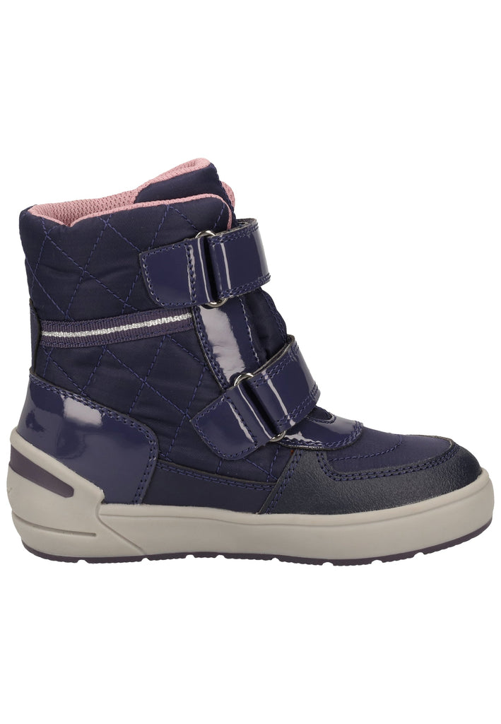 Geox Stiefelette Lederimitat Violett Warmfutter