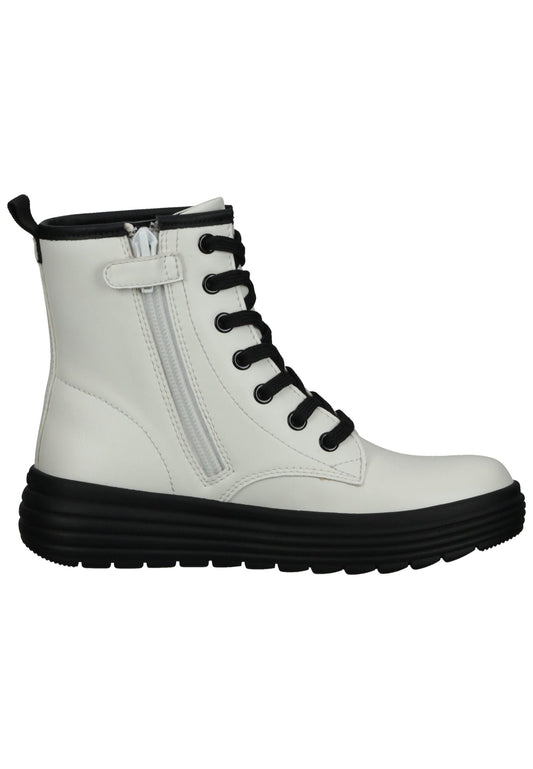 Geox Stiefelette Lederimitat Weiß