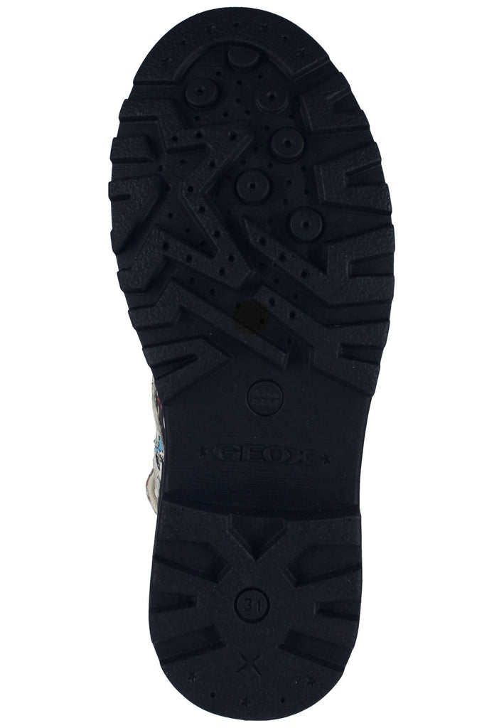 Geox Stiefelette Lederimitat Weiß Kombi