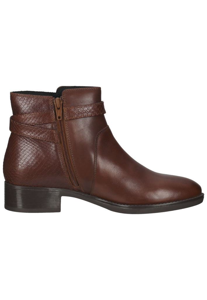 Geox Stiefelette Nappaleder Cognac