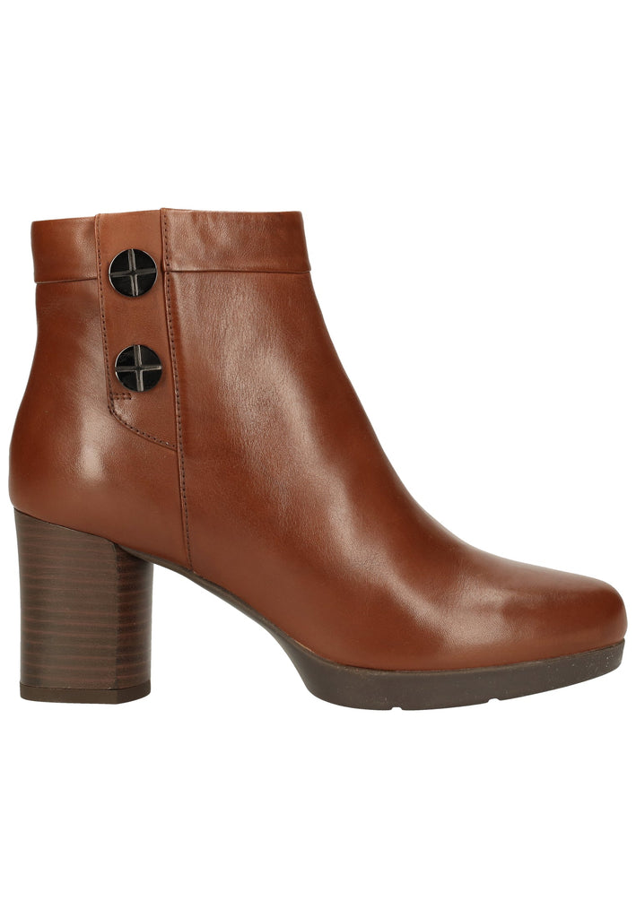 Geox Stiefelette Nappaleder Cognac