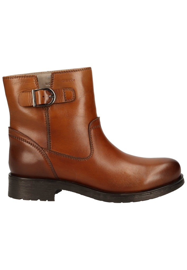 Geox Stiefelette Nappaleder Cognac