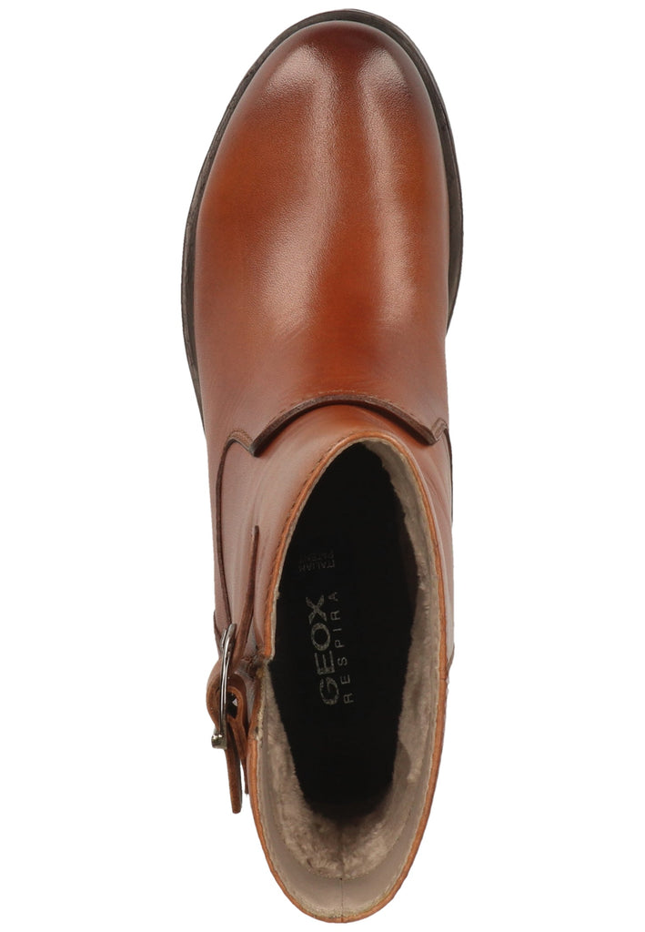 Geox Stiefelette Nappaleder Cognac