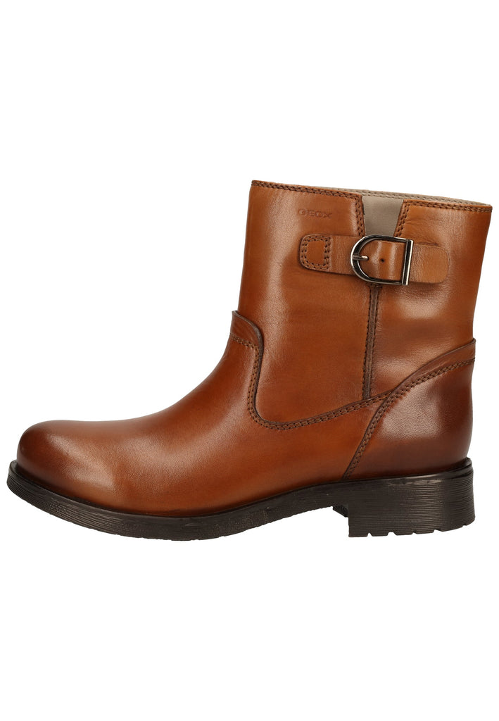 Geox Stiefelette Nappaleder Cognac