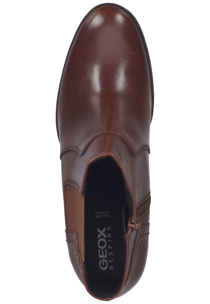 Geox Stiefelette Nappaleder Cognac