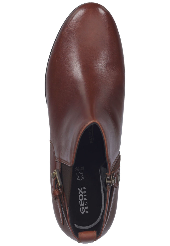 Geox Stiefelette Nappaleder Cognac