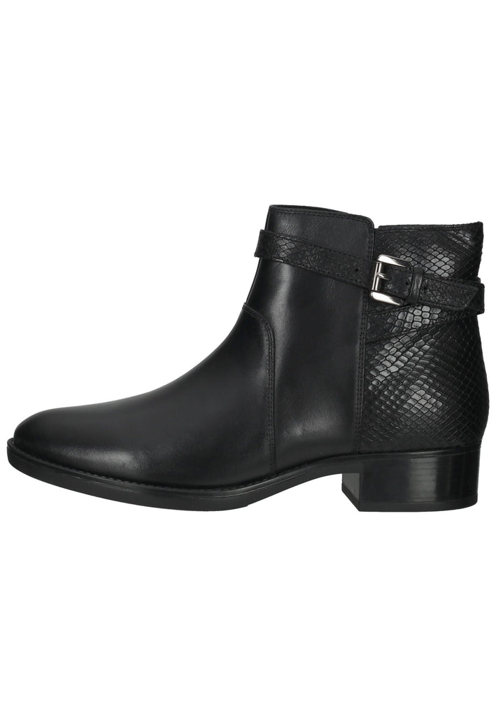 Geox Stiefelette Nappaleder Schwarz