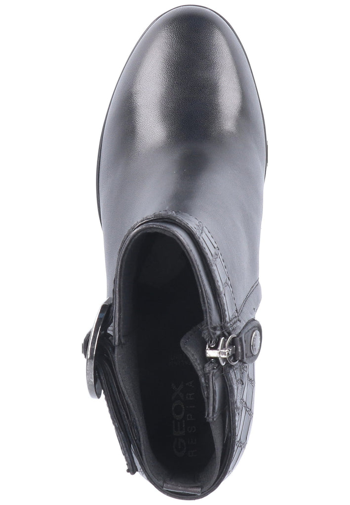 Geox Stiefelette Nappaleder Schwarz