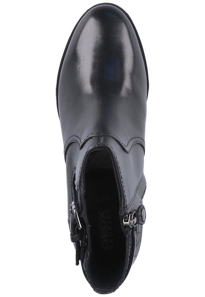 Geox Stiefelette Nappaleder Schwarz