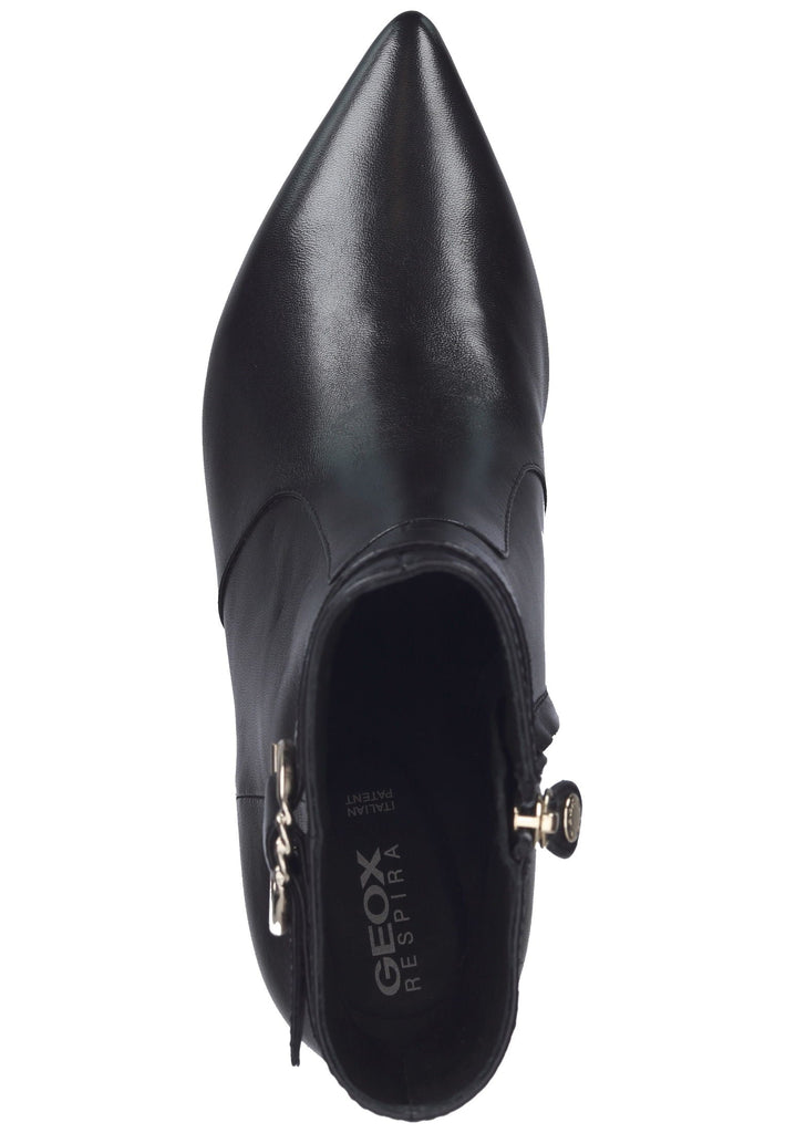 Geox Stiefelette Nappaleder Schwarz